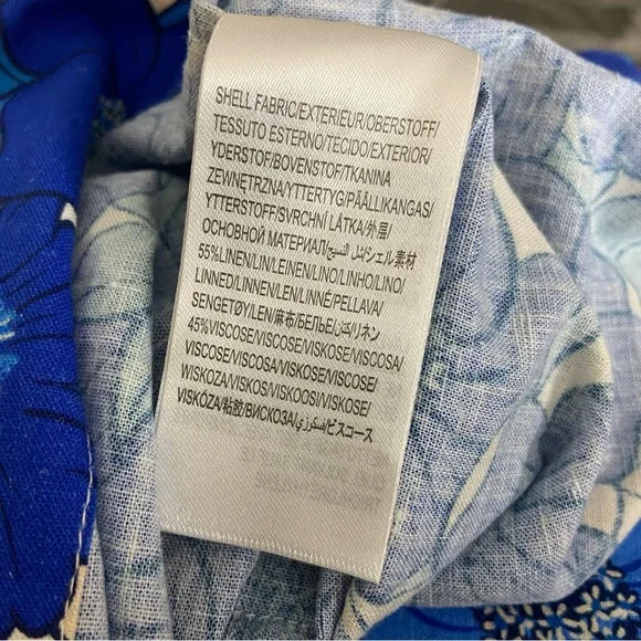 Farm Rio Flower Stripes Maxi Dress In Flower Stripes Off-white Large Blue - Picture 7 of 7